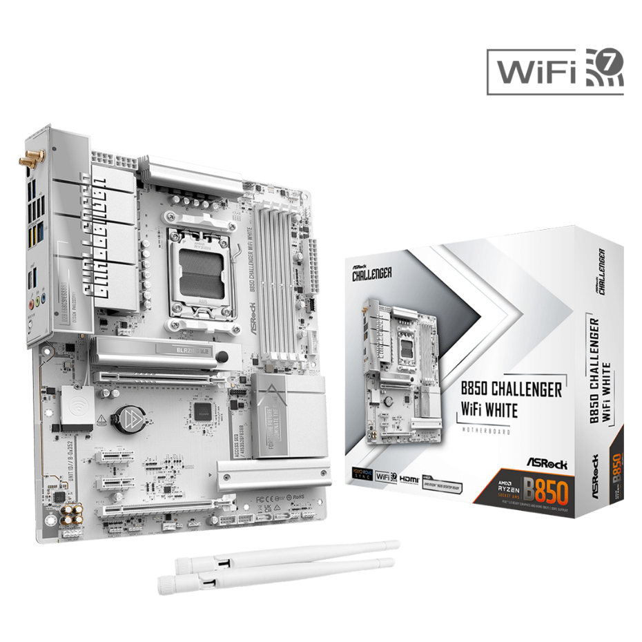 ASROCK B850 Challenger WiFi White
