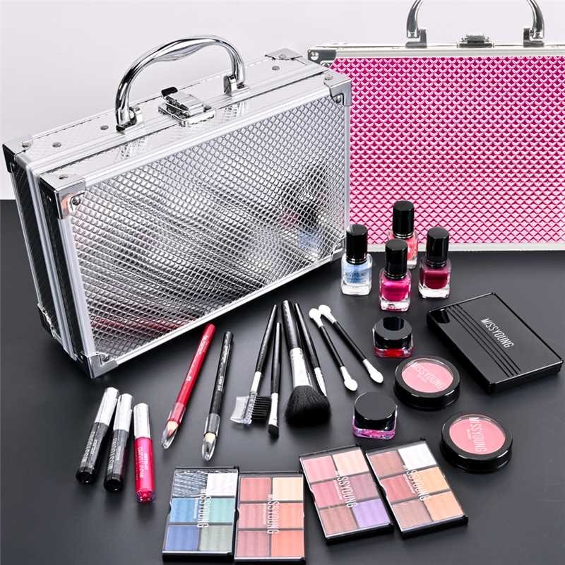 B10 กล่องเซ็ทเครื่องสำอางและอุปกรณ์แต่งหน้า (Cosmetics Box Set 2) มาพร้อมกล่องใส่แข็งแรงทนทาน พกพาสะดวก – โปรปัง