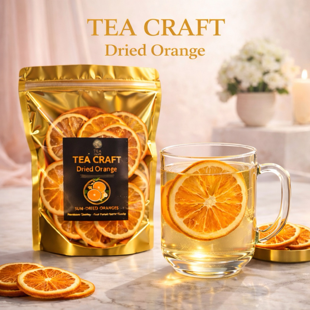 Tea Craft ส้มอบแห้ง Dried Orange สำหรับชงชา | ส้มแห้งแท้ 100% กลิ่นหอมธรรมชาติ ชงเครื่องดื่ม / ตกแต่งแก้ว