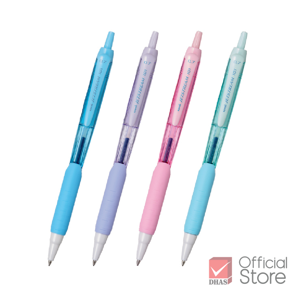 Uni ปากกา ปากกาลูกลื่น เจ็ทสตรีม SXN-101FL-05 และ 07 น้ำเงิน จำนวน 1 ด้าม