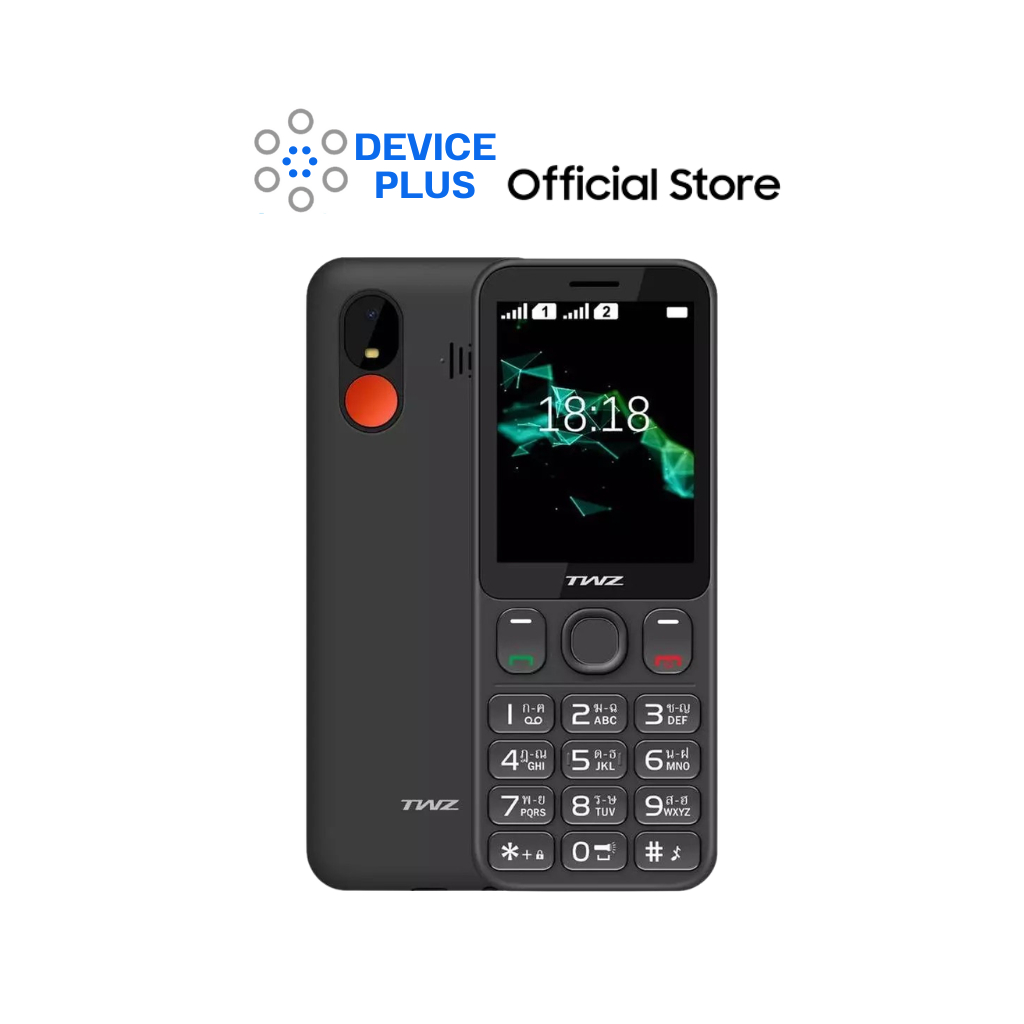 TWZ M5 มือถือปุ่มกด 4G รับประกันศูนย์ 12 เดือน [ หน้าจอ 2.8 นิ้ว แบต 1400 mAh ]