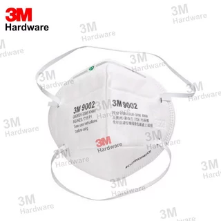 3M 9002 (แพ็ค 2 ชิ้น) หน้ากากป้องกันฝุ่น ละออง กรองอนุภาคN95 แบบพับได้ สายคาดศีรษะ