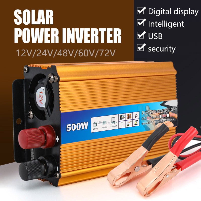 NIKYTEK อินเวอร์เตอร์ Suoer Inverter 500W SDA-500A(อินเวอร์เตอร์ 500W 12V to 220V NIKYTEK (SDA-500A)