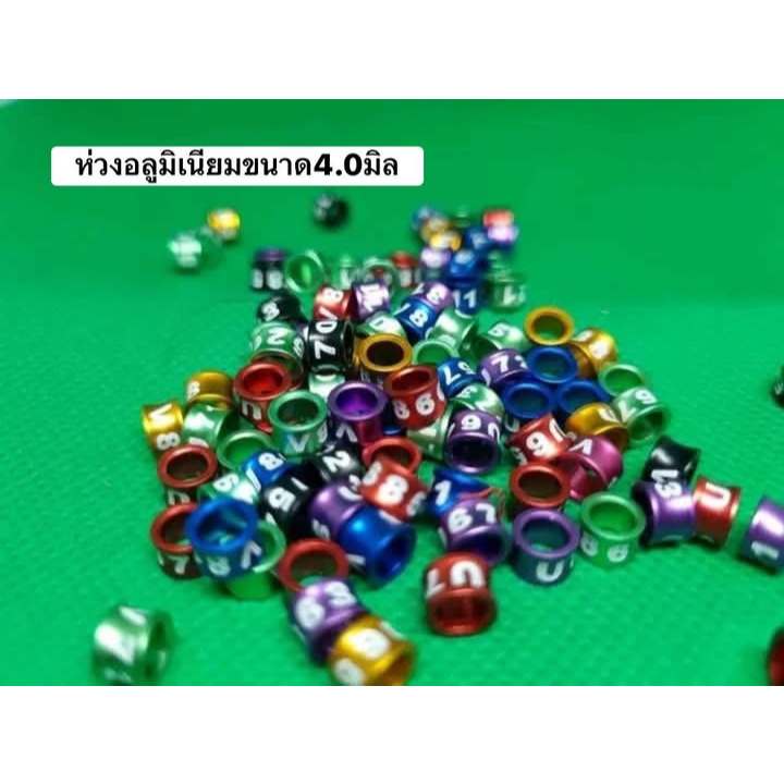 ห่วงขานกขนาด4มิล(1ถุงมี 5 วง) ห่วงนกแก้ว ห่วงนกกรงหัวจุก