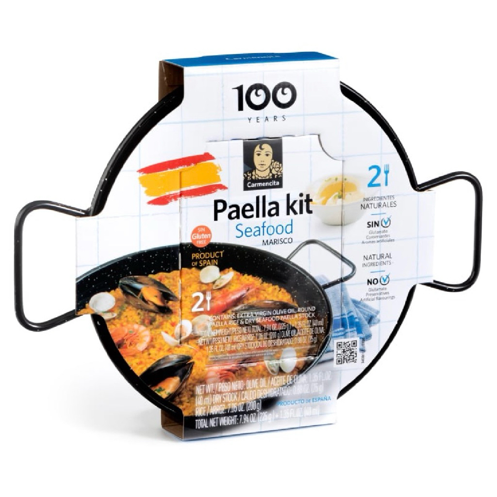 Carmencita Paella Kit Seafood Marisco 265g./ Paella Seasoning with Saffron 20g. ชุดทำข้าวปลาเอยาทะเล