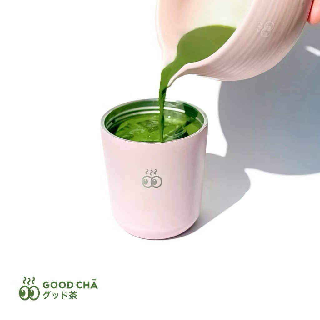 พร้อมจัดส่งใน🇹🇭แก้วเก็บอุณหภูมิ 🎀 👀 GOOD CHA - Picnic Ribbon Mug 🎀 👀