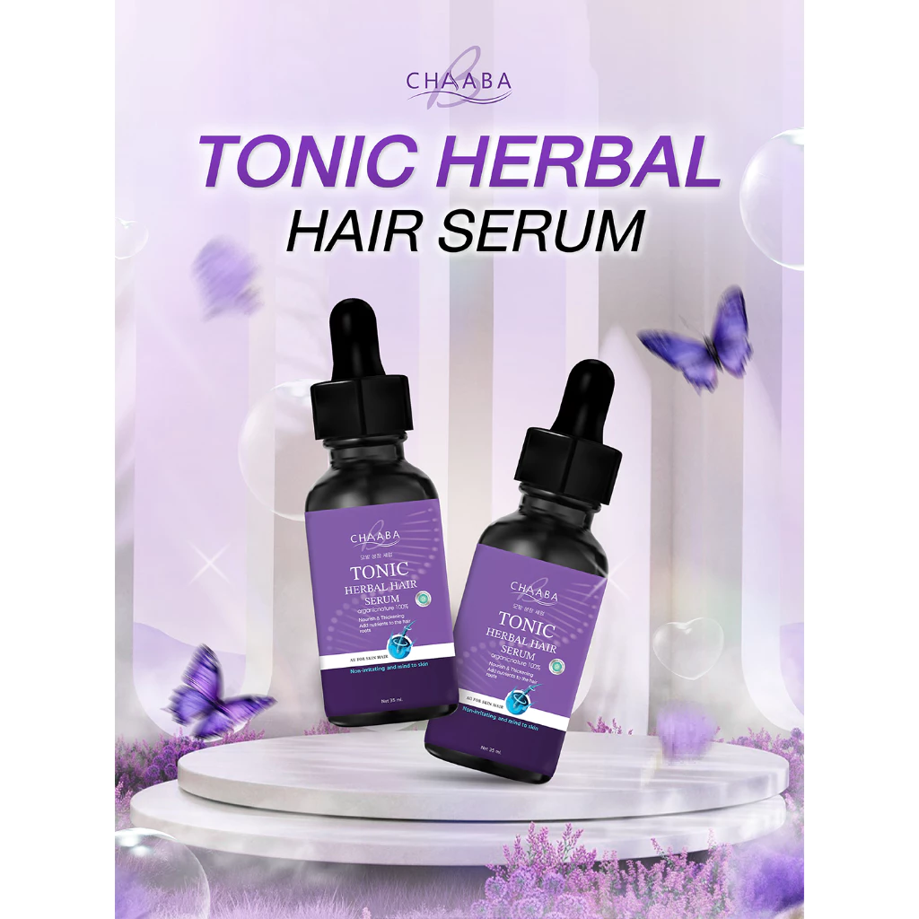รวมโปรโมชั่น แฮร์โทนิคชบา เซรั่มโทนิค Chaaba hair tonic ผลิตภัณฑ์ดูแลเส้นผมชบา thumbnail 3