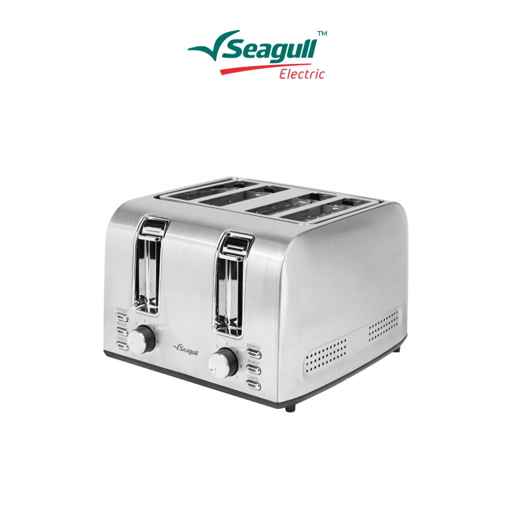 Seagull เครื่องปิ้งขนมปัง 4 แผ่น (เงิน) Toaster 4 Slice (Silver)