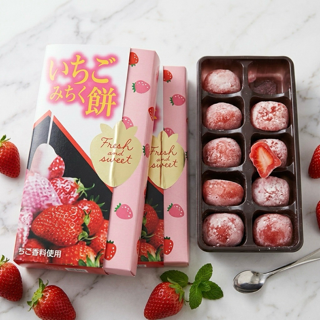 พร้อมส่งในไทย Daifuku Stawberry milk จากญี่ปุ่น
