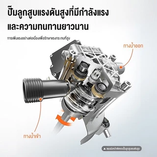 PPD เครื่องฉีดน้ำแรงดันสูง 4000W ปืนฉีดน้ำแรงดันสูง 220bar แรงดันสูงแบบดูดน้ำเอง วัตถุประสงค์ 220V ปรับแรงดันได้พร้