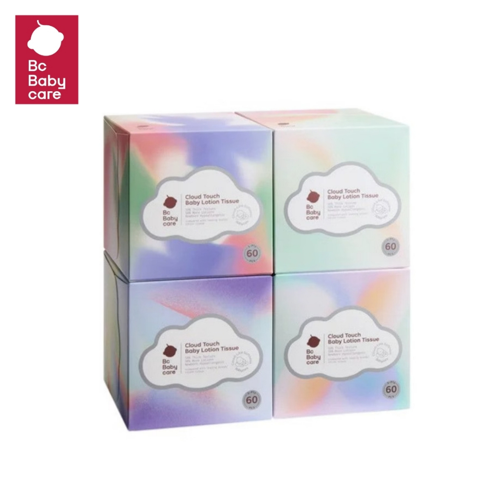 Babycare Cloud Touch Lotion Tissue กระดาษทิชชู่เช็ดหน้า 1 ลัง 240 แผ่น (4 กล่อง x 60 แผ่น)