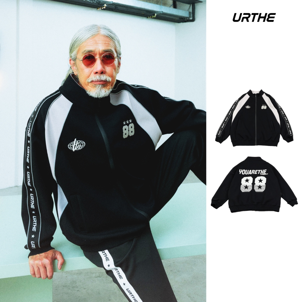 URTHE - เสื้อแจ็คเก็ต เสื้อกันหนาว Oversize รุ่น STARLINE 88 JACKET ZIP-UP