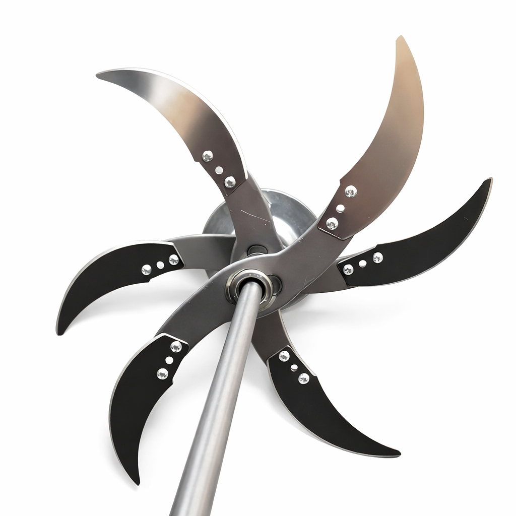 หัวใบมีดเครื่องสับผัก เครื่องสับอาหารสัตว์ ใบมีดสับหญ้า เครื่องสับพืช (6 Leaves)  Vegetable chopper blades, animal feed