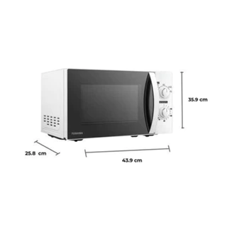 เตาอบไมโครเวฟ Toshiba รุ่น MWP-MM20P(WH) ขนาด 20 ลิตร กำลังไฟ 700W สีขาว (รับประกันศูนย์ 2 ปี)