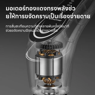 Maybuck แปรงทำความสะอาดไฟฟ้า1200 RPM ขัดห้องน้ำไฟฟ้า แถมหัวเปลี่ยน 8 แบบ (ขัดห้องน้ำ ขัดพื้น) Electric Spin Scrubber
