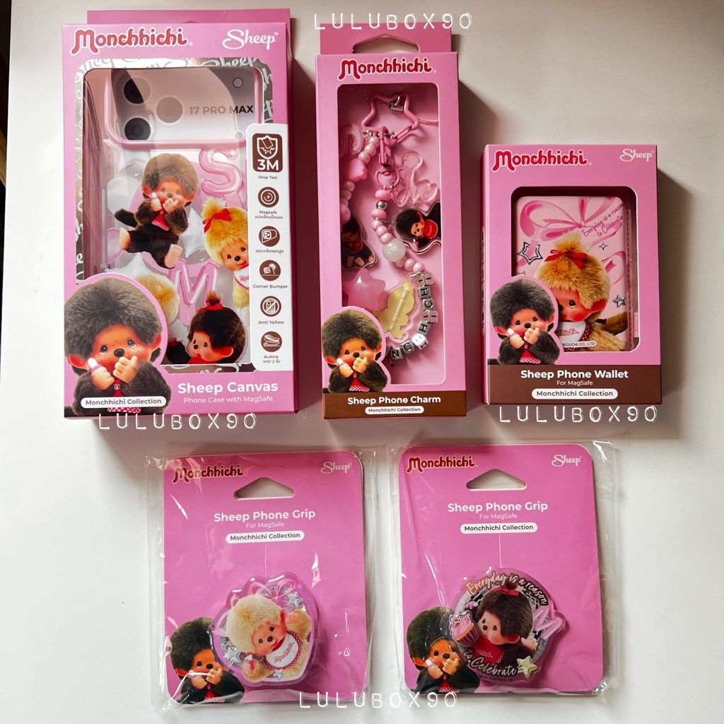 (พร้อมส่ง/ของแท้💯) SHEEP x Monchhichi : The Celebration Limited Edition — Phone Grip / Griptok / Charm / Wallet / Case