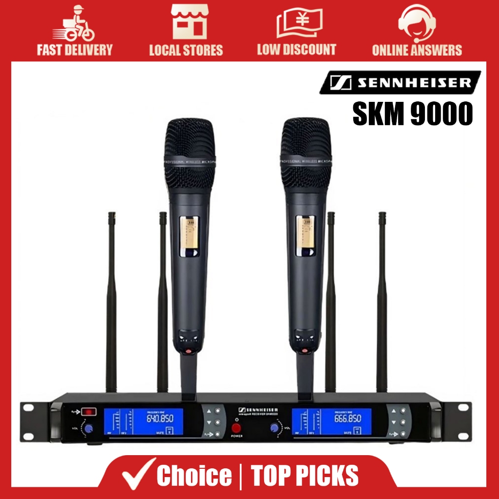 Sennheiser SKM9000 ไมโครโฟนไร้สาย UHF ระดับมืออาชีพ  สำหรับการแสดงสดบนเวที คอนเสิร์ต