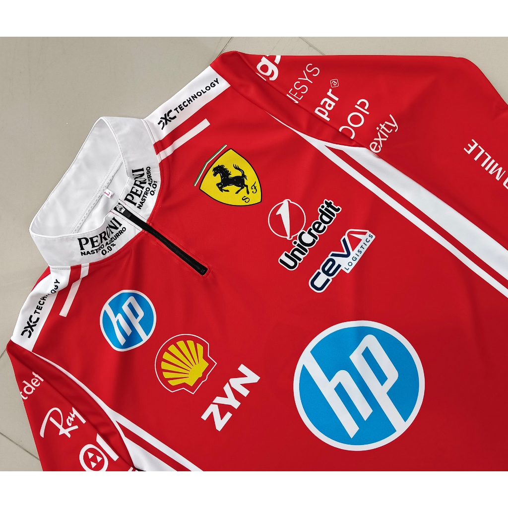 เสื้อแขนยาวคอซิปฟอร์มูล่าวัน ทีม เฟอร์รารี่ 2026 #FM0194 ไซส์ S-5XL ราคา ถูกที่สุด ดีลบีเคเค แกลเลอรีภาพที่ 3