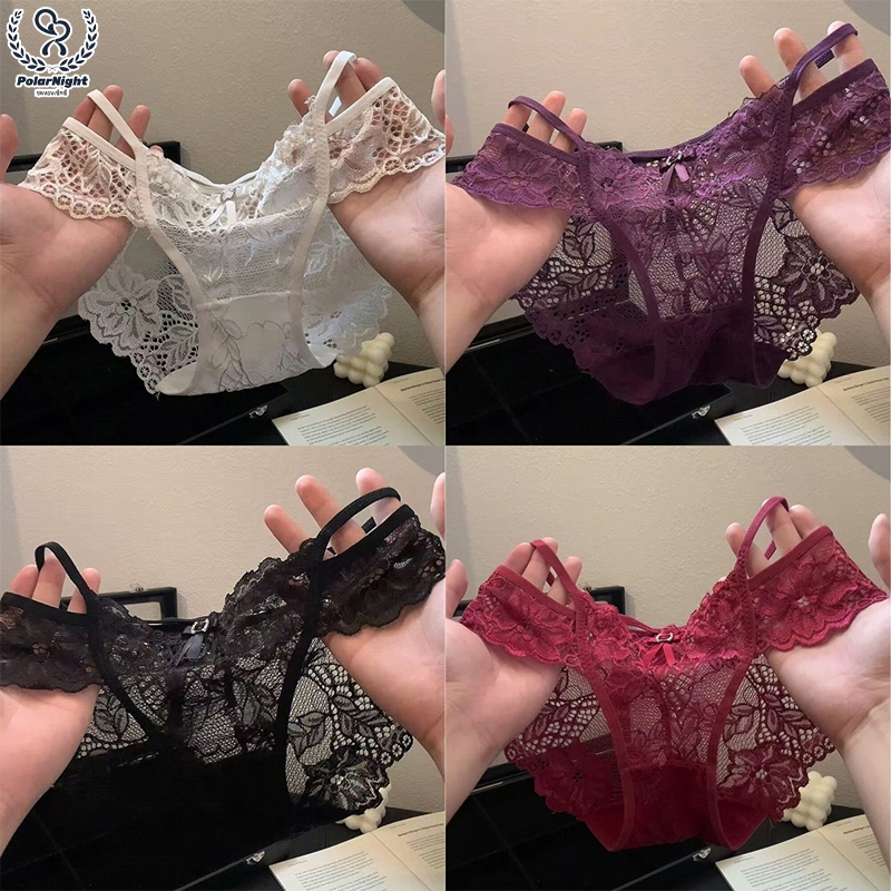 Polar_night💖💖เอวต่ํา เซ็กซี่ ลูกไม้ กางเกงใน ผ้านิ่ม บาง sexy จีสตริง ราคาถูกที่สุด ส่งไวจากไทย