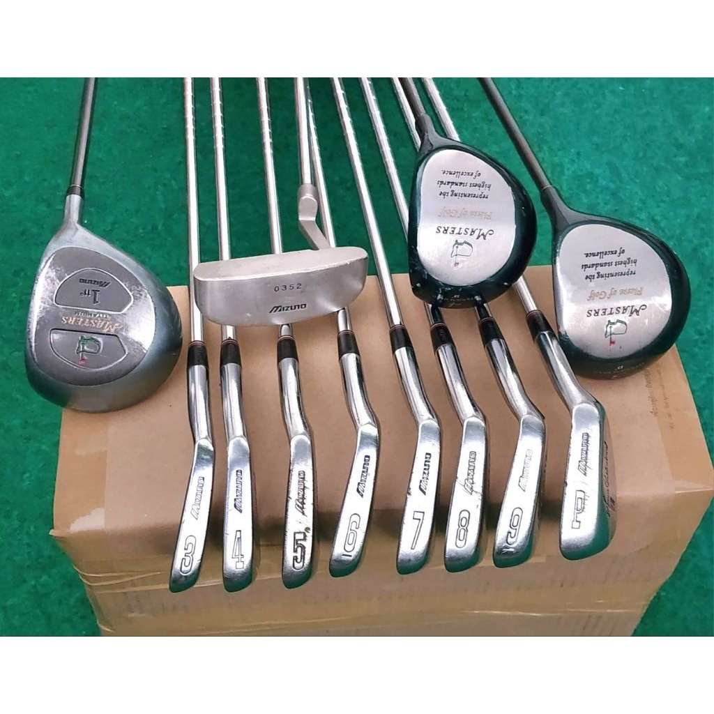Sale 3.3:ไม้กอล์ฟมือสอง  ชุดกอล์ฟชายเหล็ก Mizuno Seve Bailcstrol ก้านเหล็ก มือสอง (ไม่มีถุง)