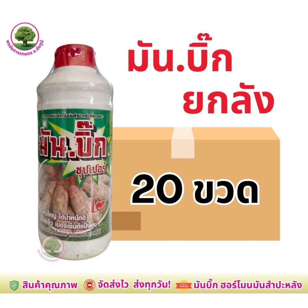 มันบิ๊ก*ยกลัง 20ขวด* ฮอร์โมนสำหรับมันสำปะหลัง เพิ่มแป้ง เพิ่มน้ำตาล มันหัวใหญ่