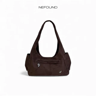 NF25036 NEFOUND กระเป๋าโฮโบรุ่น Ella bag หนังกลับ Premium