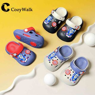 พร้อมส่งจากกรุงเทพ🚚 CozyWalk รองเท้าแตะเด็ก ลายแมวหุ่นยนต์กา…