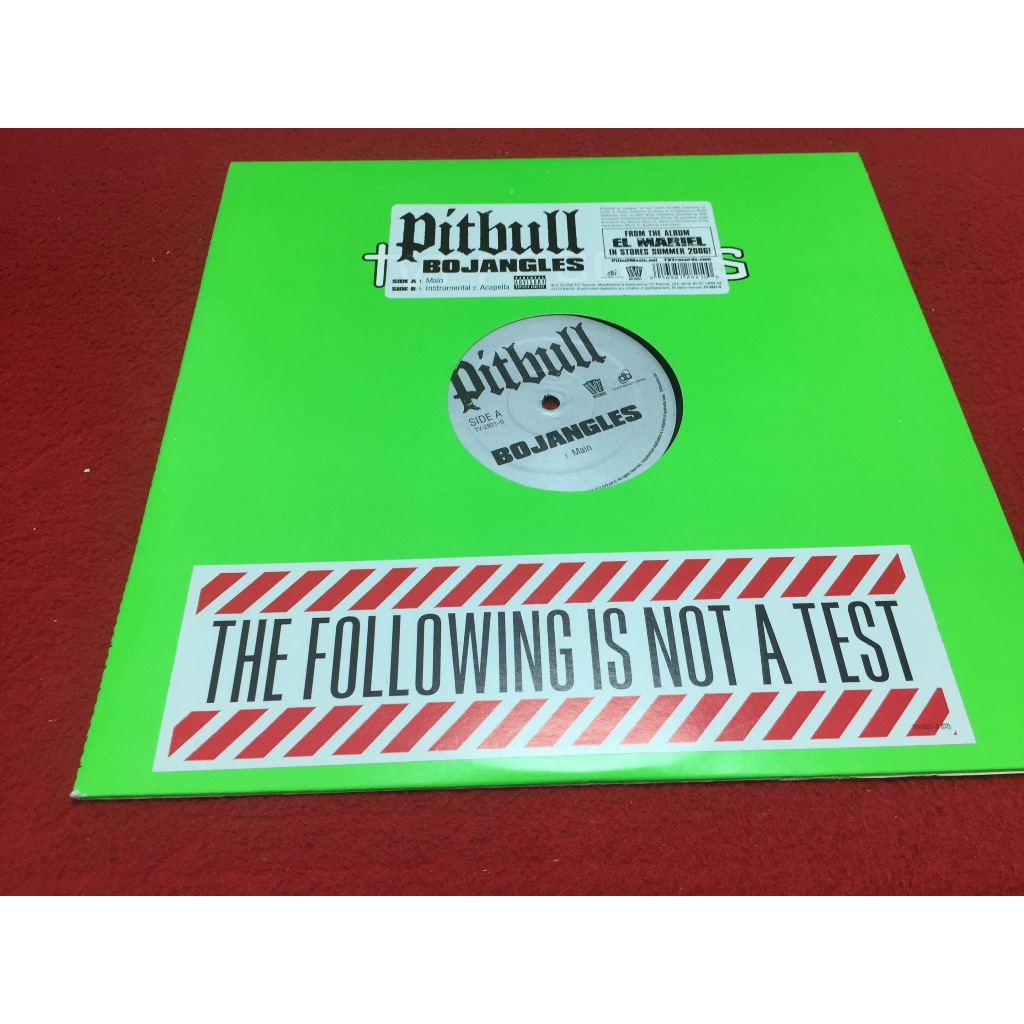 Bojangles -  Pitbull ขนาด 12 นิ้ว LP ร้าน PinHaiMusic B114