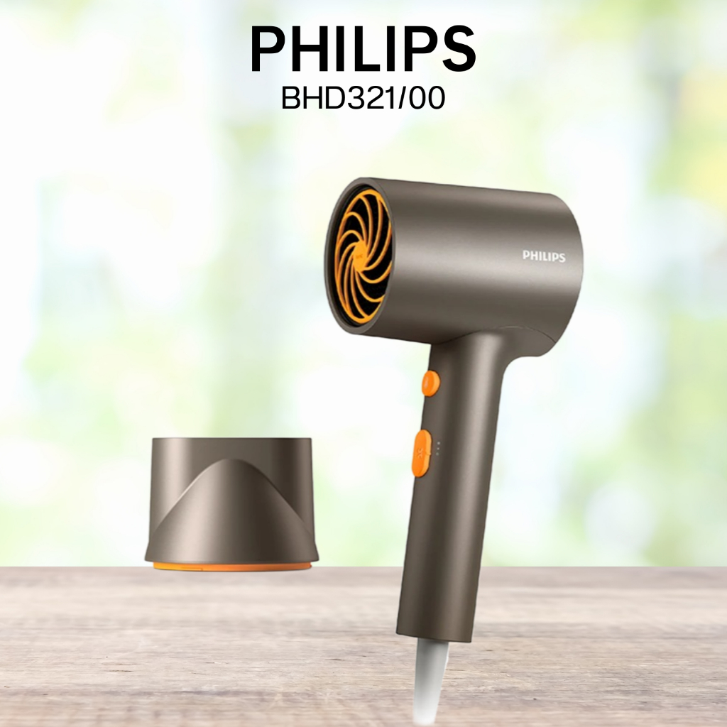 PHILIPS ไดร์เป่าผม รุ่น BHD321/00 สี Orange/Grey