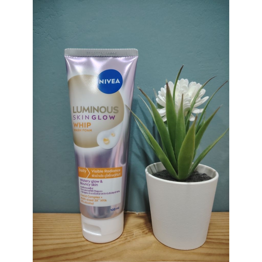 ✨ NIVEA Luminous Skin Glow Whip Wash Foam​: นีเวีย​(100g)