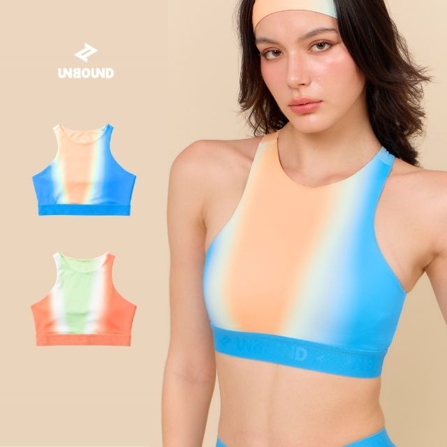 UNBOUND GRADIENT SPORTS BRA สปอร์ตบราครึ่งตัว ไล่เฉดสี (เฉพาะเสื้อ) มี2แบบ