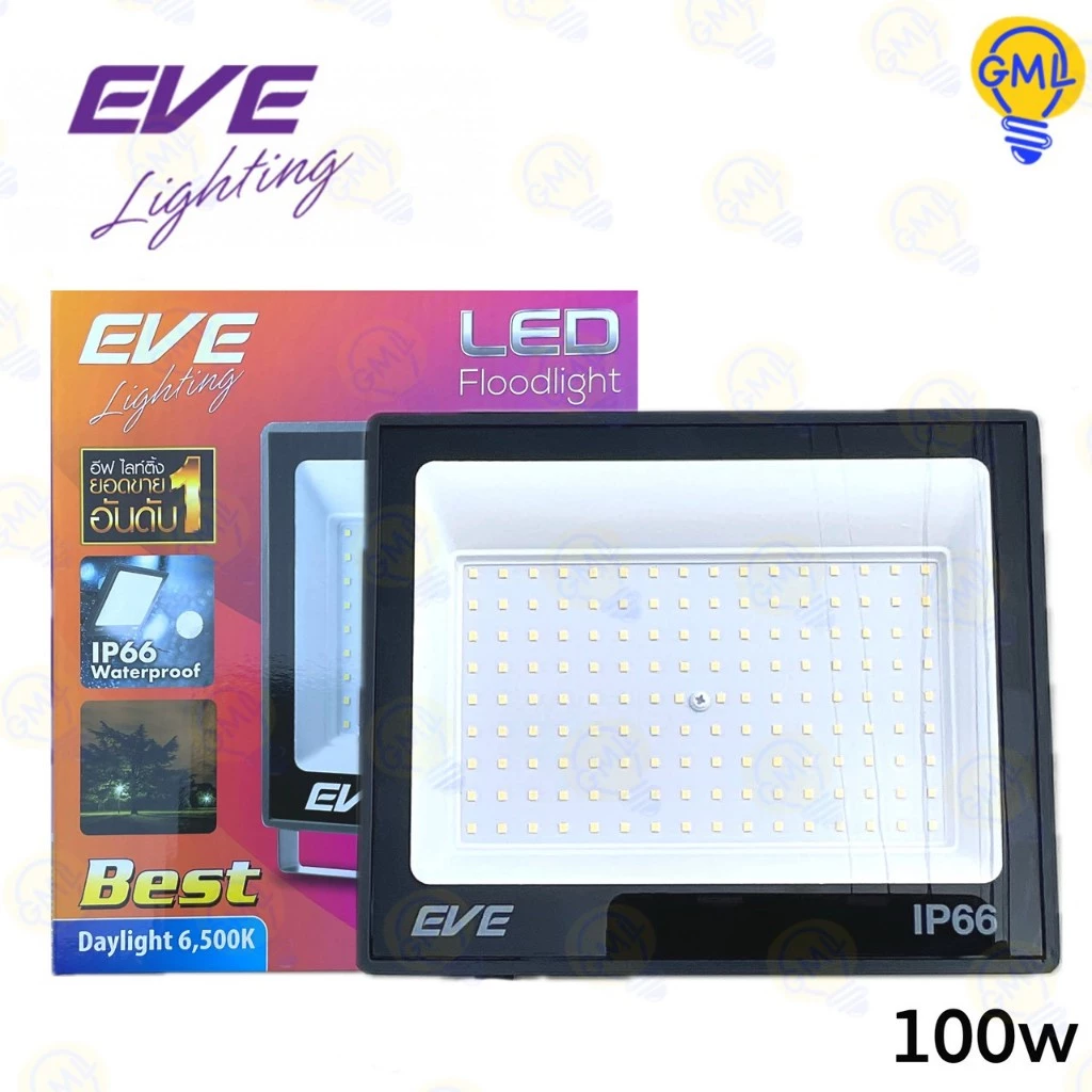 EVE สปอร์ตไลท์ LED100W แสงขาว