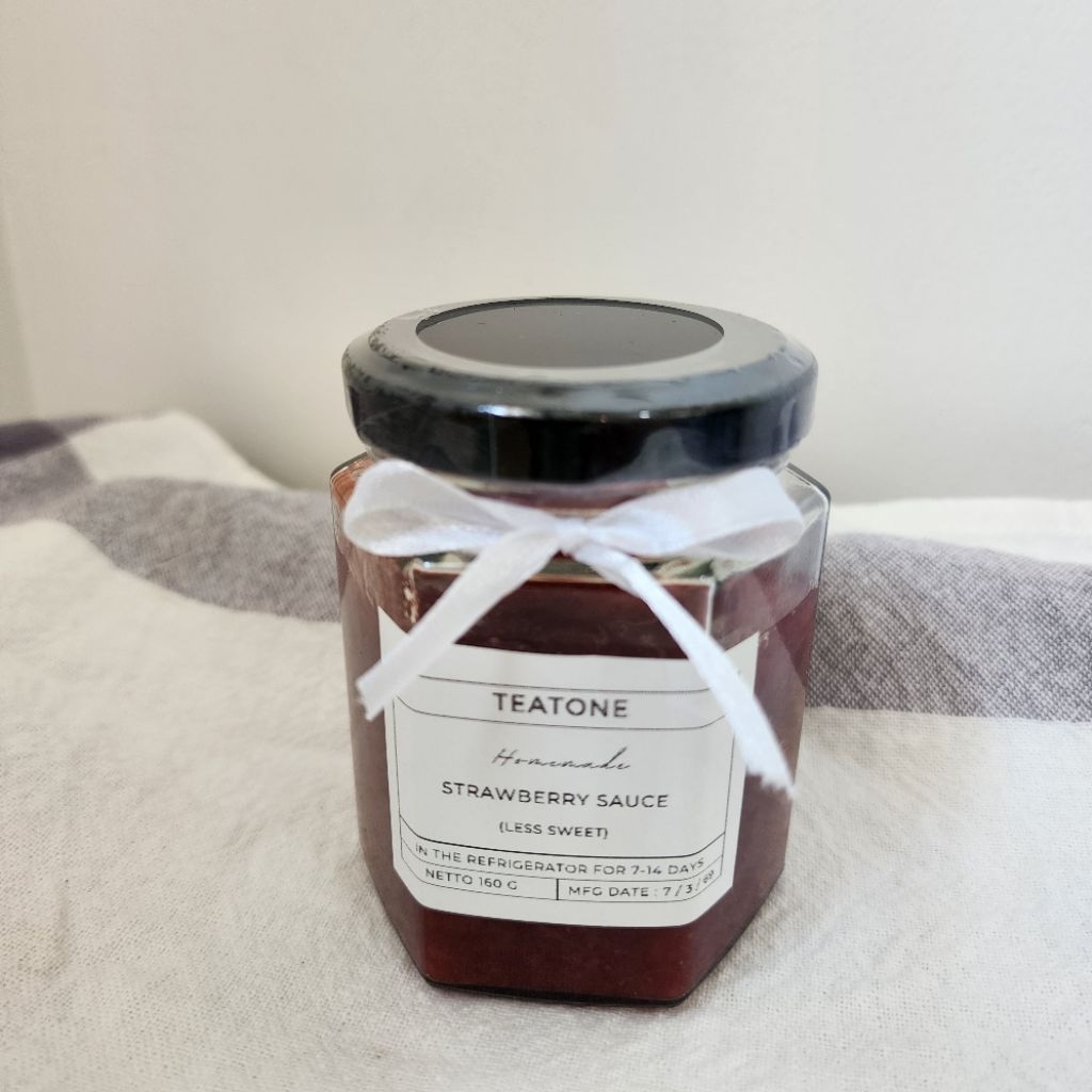 สตรอว์เบอรี่ซอสโฮมเมด​ สูตรหวานน้อย​  homemade​ strawberry​ sauce(Less​ sweet)​