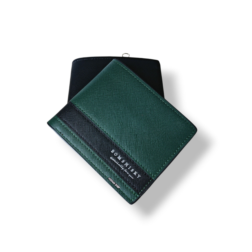 Bomshisky กระเป๋าสตางค์ผู้ชายใบใหญ่ LK-013คาดล่าง