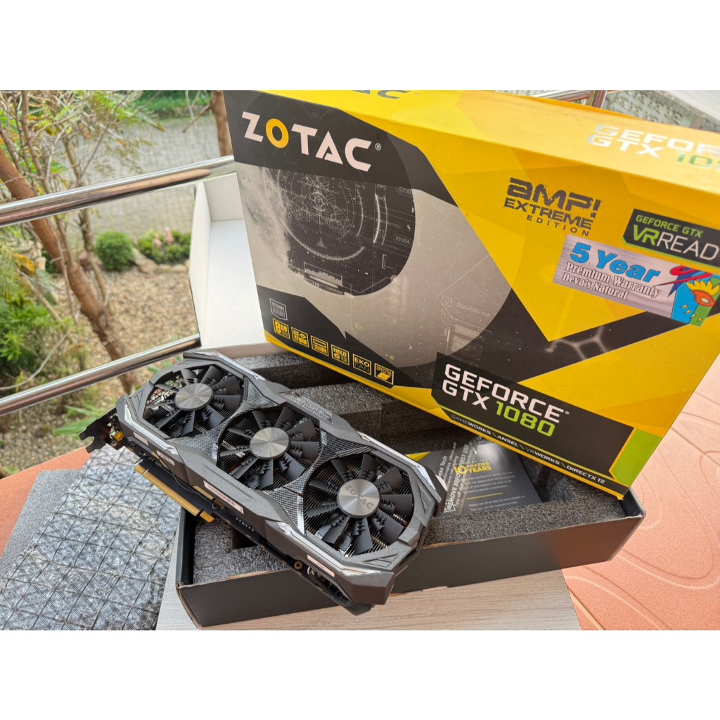 การ์ดจอ ZOTAC GTX1080 AMP EXTREME OC 8GB CORE EDITION