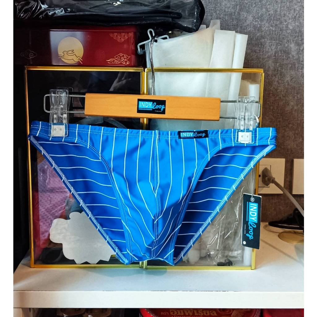 Indy Loop Underwear กางเกงชั้นใน ผ้าSpandex แบบบิกินี ระบายอากาศได้ดี แฟชั่นสําหรับผู้ชาย เน้นความเซ็กซี่ในตัวคุณ