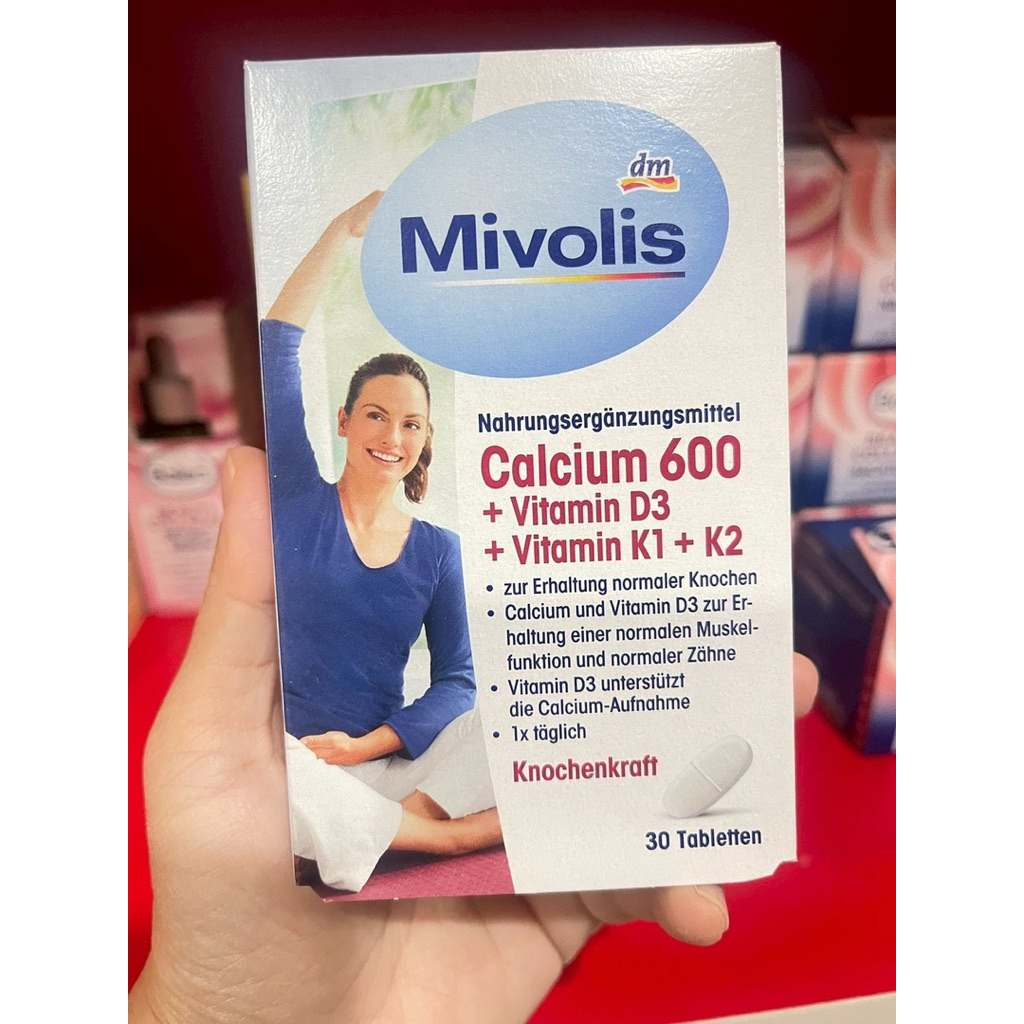 Mivolis Calcium 600 + Vitamin D3 + Vitamin K1 + K2