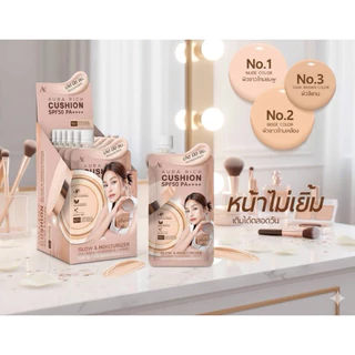 คุชชั่นอิอร่าริช (แบบซอง)/ คุชชั้นผิวฉ่ำโกลว์ (AURA RICH CUSHION SPF 50 PA++++)