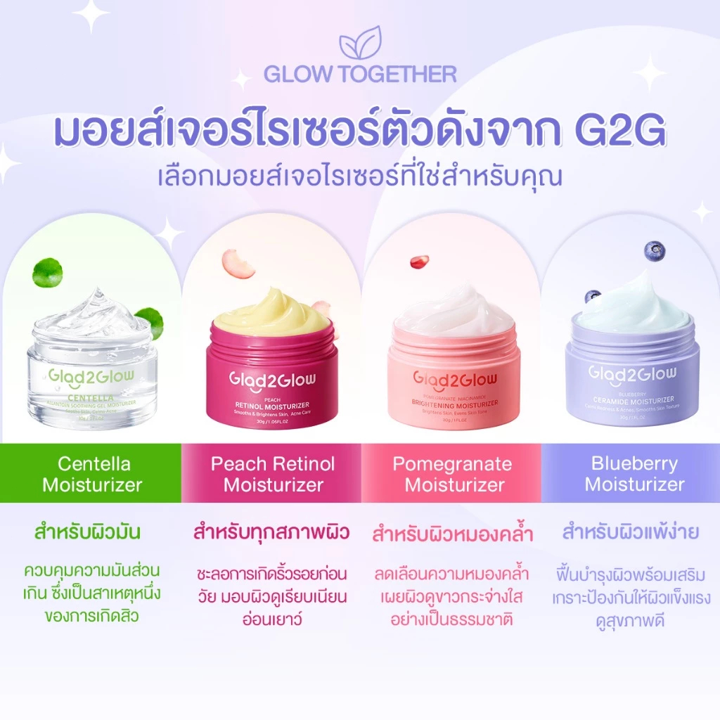 Glad2Glow Niacinamide Brightening Acne 377 VC Retinol Moisturizer