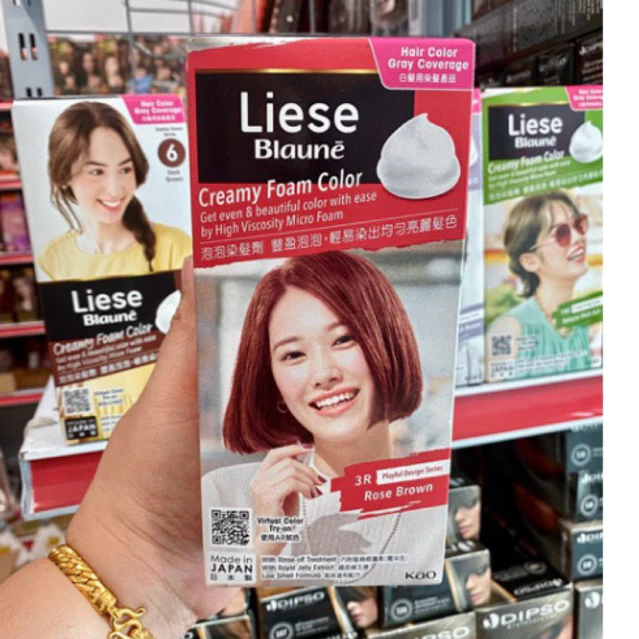 Liese Blauné Creamy Foam Color ลิเซ่ โฟมเปลี่ยนสีผม(ปิดผมขาว)