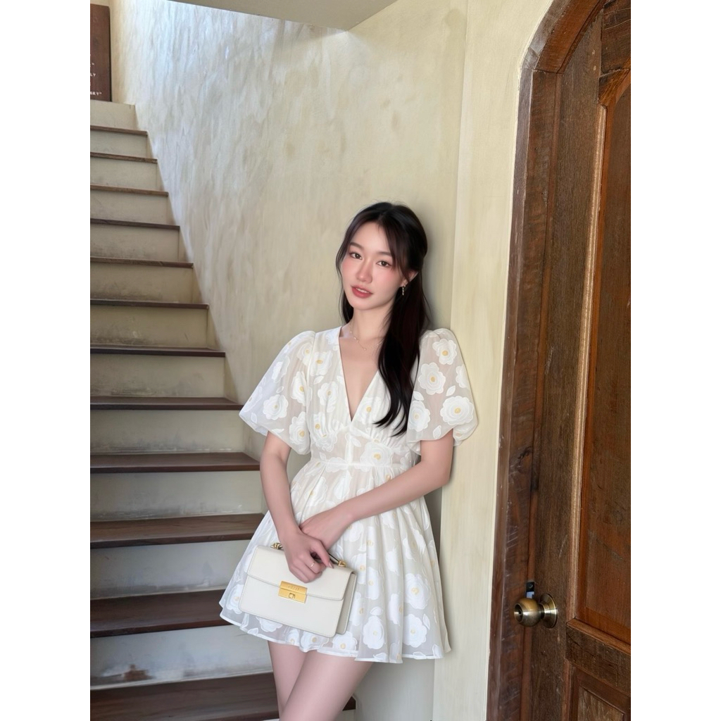 PICHA_BRAND : Nonita Flower dress ชุดมินิเดรส เดรสน่ารัก เดรสออกงาน