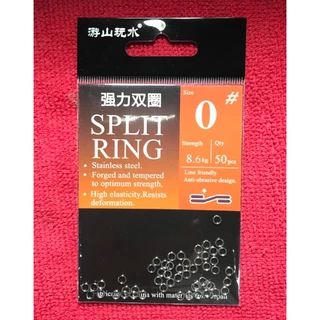 [[ PongFishing ]] สปลิทริง (SPLIT RING) สแตนเลสอย่างดี แข็งแรง ไม่เป็นสนิม สำหรับงานจิ๊ก และงานเหยื่อปลอม