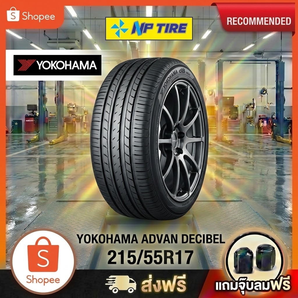 ยาง 215/55R17 YOKOHAMA ADVAN DECIBEL E70 ราคาต่อเส้น  ปี 2026