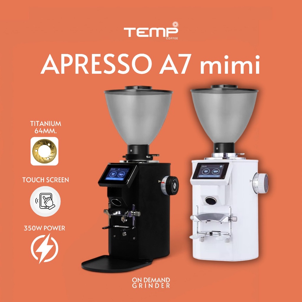 เครื่องบดกาแฟ APRESSO A7 mini Grinder 64mm SSF TITANIUM