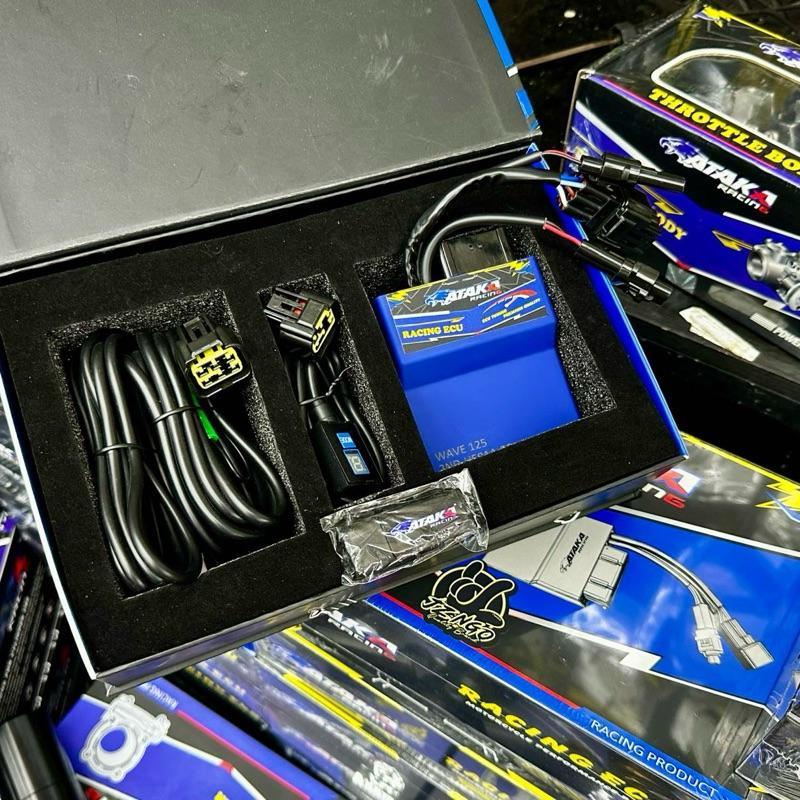 กล่องไฟ ECU Ataka Racing S4 สำหรับHonda S4 W125i / W110i พร้อมโปรแกรมปรับจูน สายต่อAF