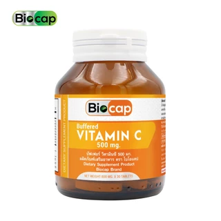 [แพ็ค 3 ขวด] บัฟเฟอร์ วิตามินซี 500 มก. ไบโอแคป Buffered Vitamin C 500 mg. Biocap วิตามินซี500 วิตามินซีพลัส