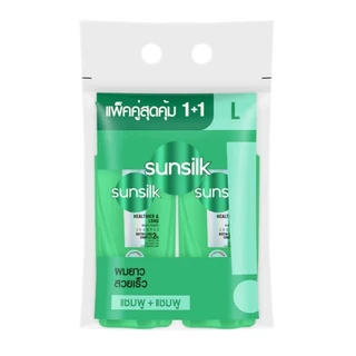 [แพ็คคู่สุดคุ้ม] Sunsilk แชมพูซันซิล +แชมพู/ครีมนวด ขนาด 300-325 มล. ครบทุกสูตร ผมนุ่มลื่น มีน้ำหนัก