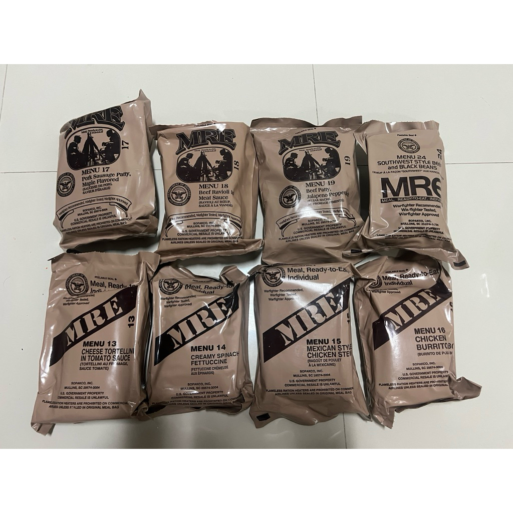 MRE USA(Meal Ready to Eat) อาหารสนาม อาหารสำเร็จรูป