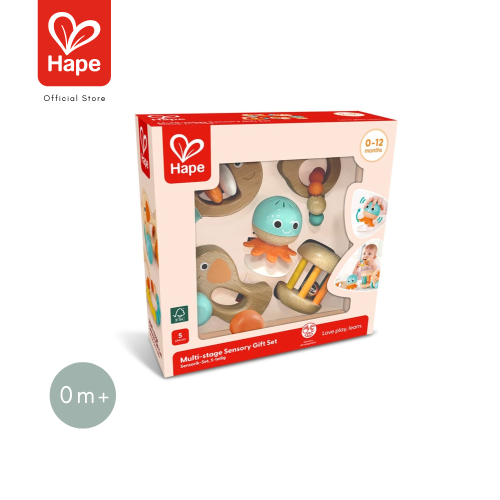 Hape - Multi-Stage Sensory Gift Set เซตกุ๊งกิ๊งของขวัญแรกเกิด 0M+ รูปที่ 8
