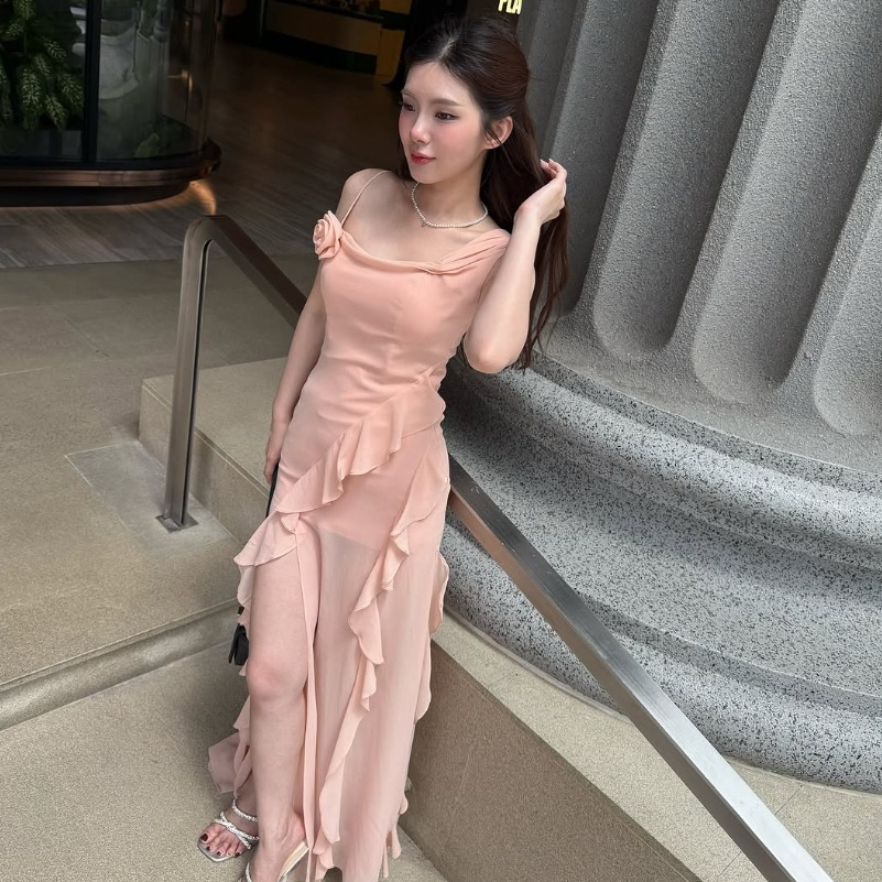 Missright - Cartiar Dress เดรสชีฟองออกงาน ไปงานแต่ง <มีบริการตัดตามขนาดไซต์/เลือกสี>